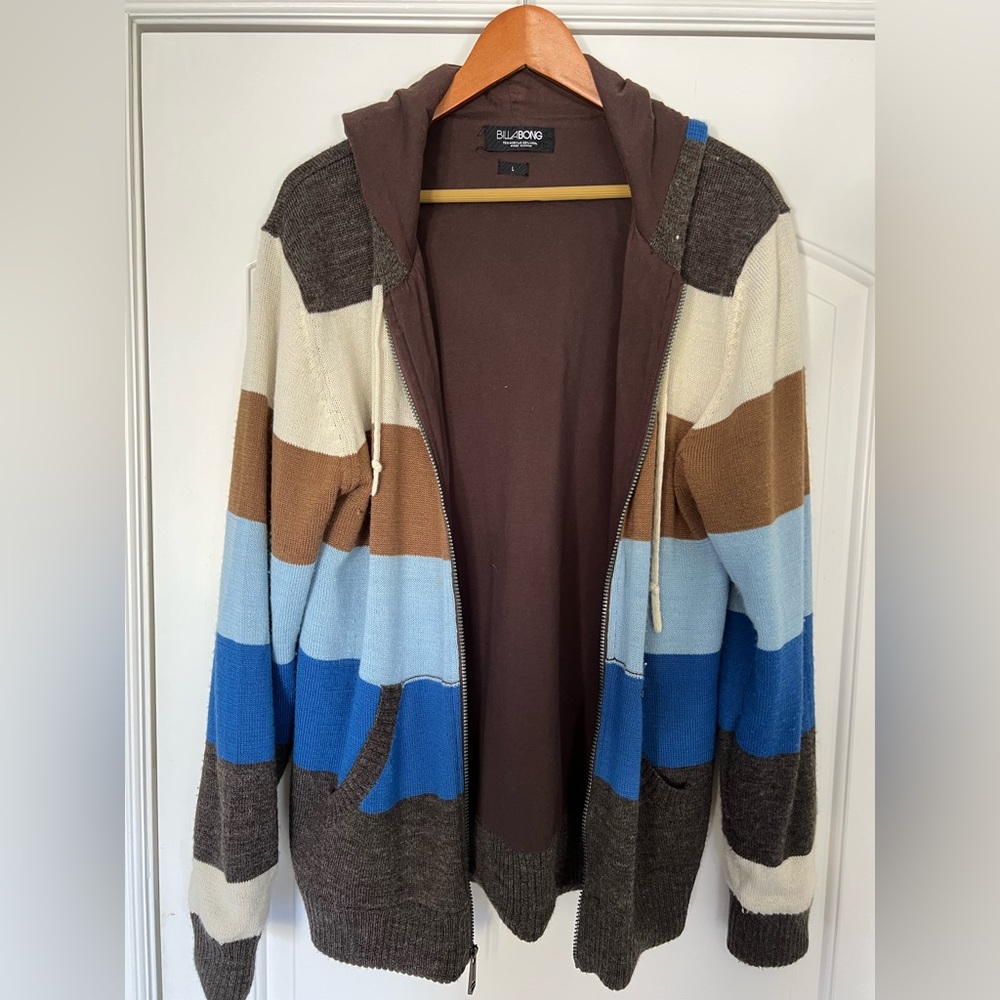 Vintage Billabong Wool Hoodie, unique, lightly used, excellent condition, Large